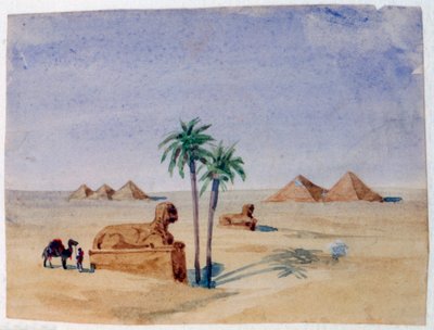 Sphinx et pyramides, Gizeh II, 1820-1876 - George Sand