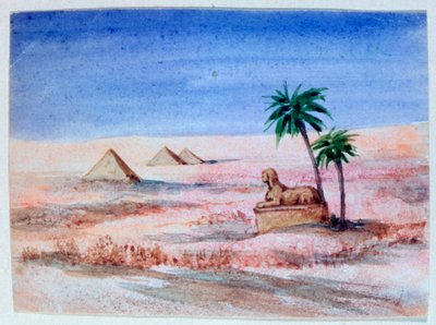 Sphinx et pyramides, Gizeh I, 1820-1876 - George Sand
