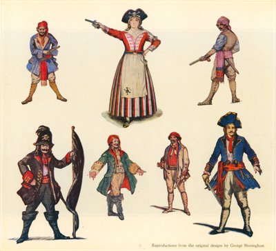 Conceptions pour Les Pirates de Penzance - George Sheringham