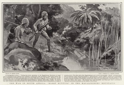 La guerre en Afrique du Sud, chasse au Kloof dans les montagnes du Magaliesberg - George Soper