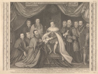 Le roi Édouard VI présentant la charte de Bridewell à Sir George Barnes - George Vertue