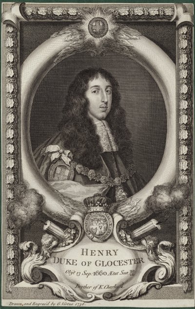 Portrait de Henry Stuart, duc de Gloucester - George Vertue
