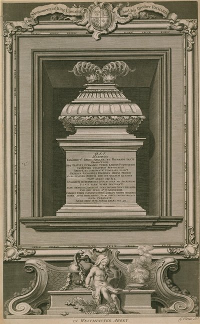 Le Monument des Princes dans la Tour - George Vertue