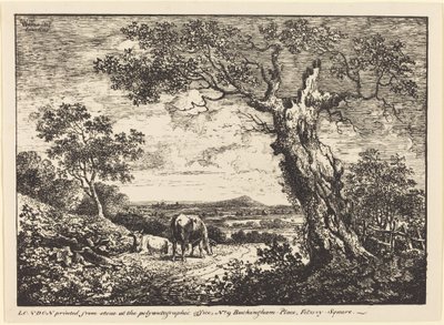 Paysage avec deux vaches - George Walker