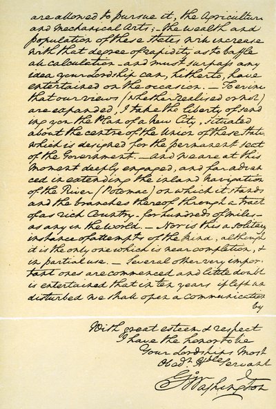 Lettre de George Washington au comte de Buchan, Philadelphie, 22 avril 1793 - George Washington