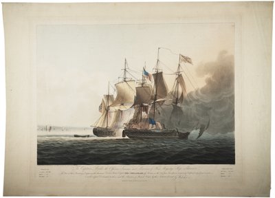 Le navire de Sa Majesté Shannon capturant la frégate américaine Chesapeake, 1813 - George Webster