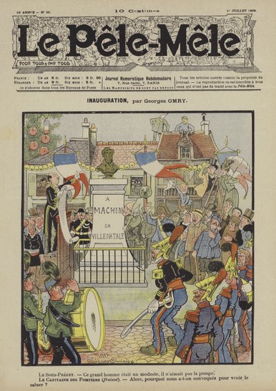 Inauguration. Illustration pour Le Pêle-Mêle - Georges Antonin Henri Mory