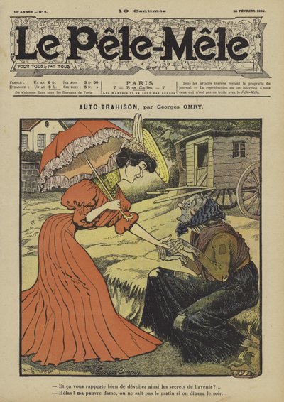 Auto-trahison. Illustration pour Le Pêle-Mêle, 1906 - Georges Antonin Henri Mory