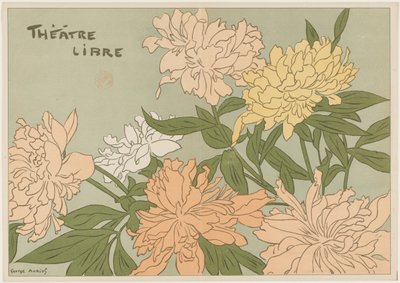 Myrane et Les Chapons Programme pour le Théâtre Libre, 1889 - Georges Auriol