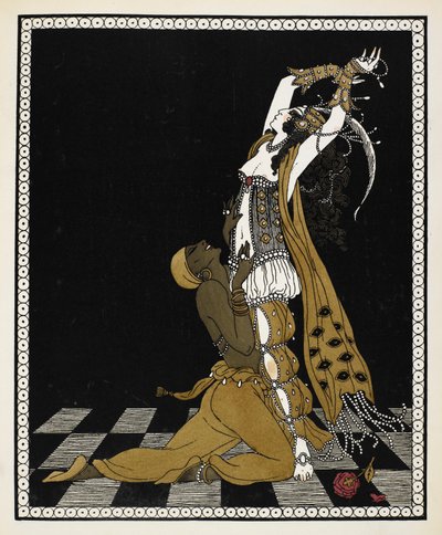 Nijinsky en esclave doré dans Shéhérazade, une suite symphonique composée par Nikolaï Rimski-Korsakov en 1888 - Georges Barbier