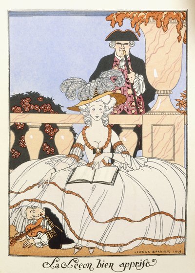 La Leçon bien apprise - Georges Barbier