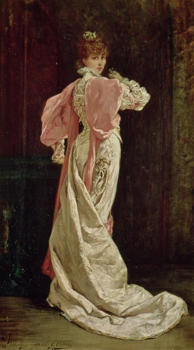 Sarah Bernhardt (1844-1923) dans le rôle de la reine dans 