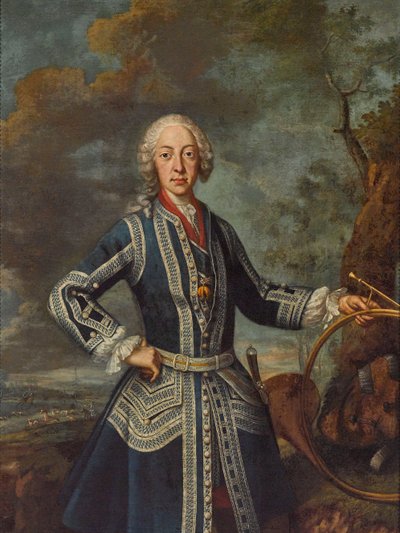 Maximilien III Joseph en tenue de chasse - Georges Desmarées