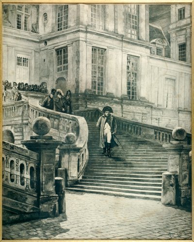 Napoléon à Fontainebleau après l