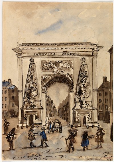 Entrée du faubourg Saint-Martin - Georges Michel