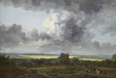 French: Paysage, environs de Chartres - Georges Michel