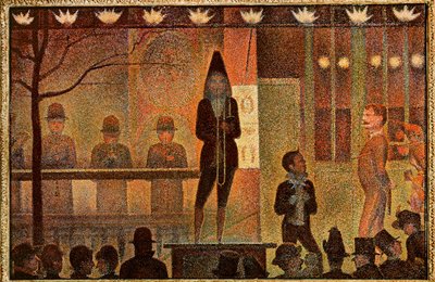 La Parade - Invitation au spectacle (peinture sur toile) - Georges Pierre Seurat