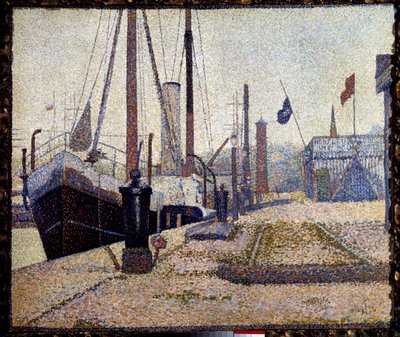 Le voilier La Maria dans le port de Honfleur - Georges Pierre Seurat