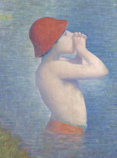 (détail) des Baigneurs à Asnières, 1884 - Georges Seurat
