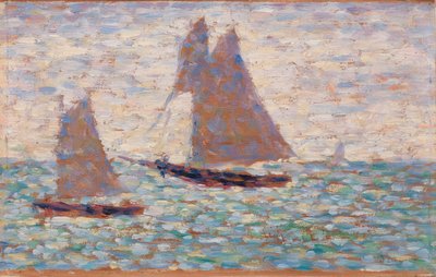 Deux voiliers à Grandcamp - Georges Seurat
