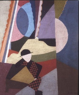 Homme avec une canne - Georges Valmier
