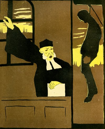 Un juge belge condamnant un homme à être pendu, 1904 - Georges d 1878 1937 Ostoya