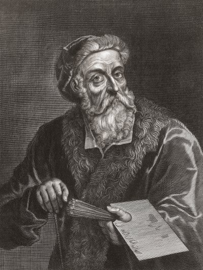 Titien. Portrait. (impression) - Gerard (after) Edelinck