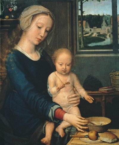 Madone et Enfant avec la soupe au lait - Gerard David
