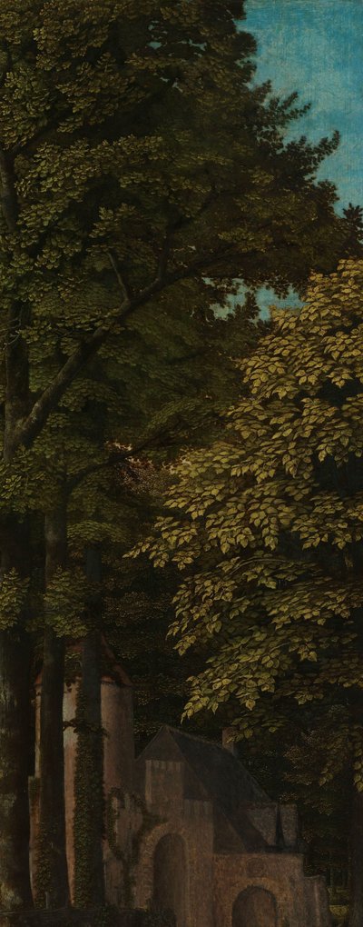 Vue dans une forêt, aile extérieure gauche d