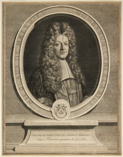 Nicholaus de Malezieu - Gérard Edelinck