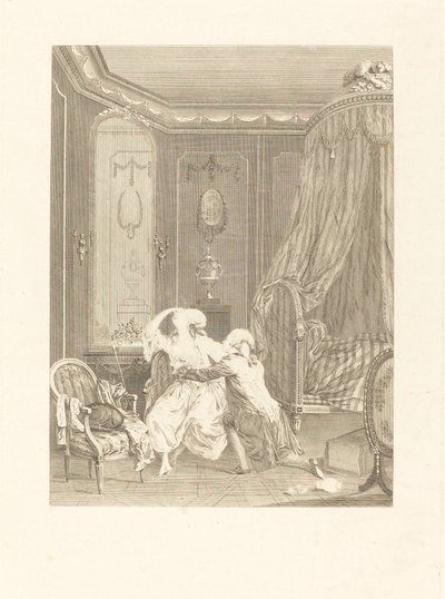 Le repentir tardif - Gerard Rene Le Vilain after Nicolas Lavreince