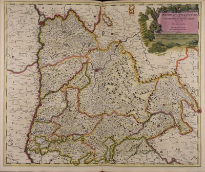 Delphinatus praefectura quae Gallis audit gouvernement de Daufhiné bipartitus in superiorem et inferiorem - Gerard Valck