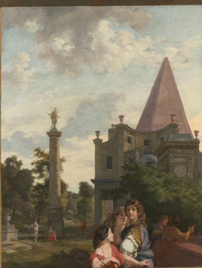 Paysage italien avec trois femmes au premier plan - Gerard de Lairesse