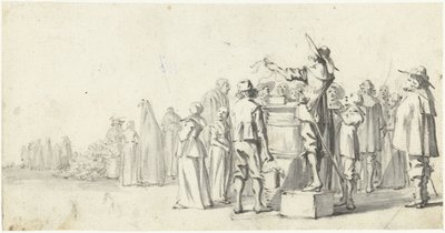 Crieur sur une place de marché - Gerard ter Borch (II)