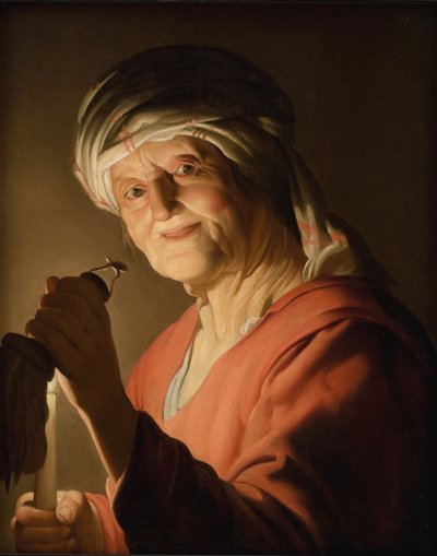 Une vieille femme - Gerard van Honthorst