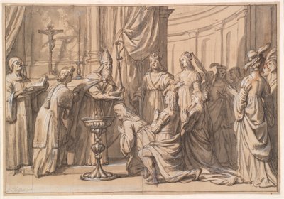 Harold Klak et sa famille sont baptisés à Mayence - Gerard van Honthorst