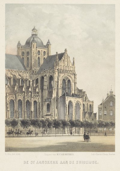 De Sint Janskerk à Den Bosch De St. Janskerk côté sud - Gerardus Johannes Bos