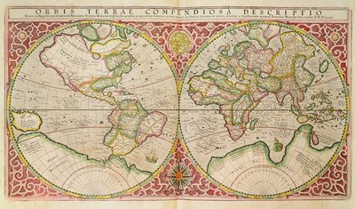 Carte du Monde à Double Hémisphère, 1587 - Gerardus Mercator