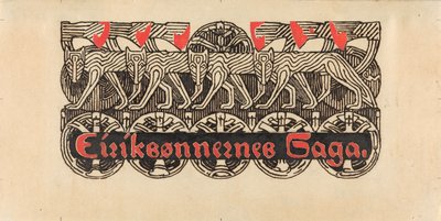 Für Snorre Sturlason, Königssagas, Kristiania 1899 - Gerhard Munthe