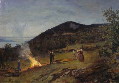 Feu de la Saint-Jean, c. 1895 - Gerhard Peter Frantz Vilhelm Munthe