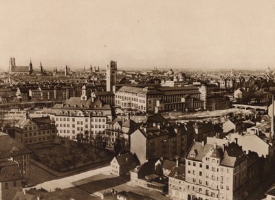 Munich / Munich : Nouveau Deutsches Museum dans le paysage urbain de Munich (b/w photo) - German Photographer