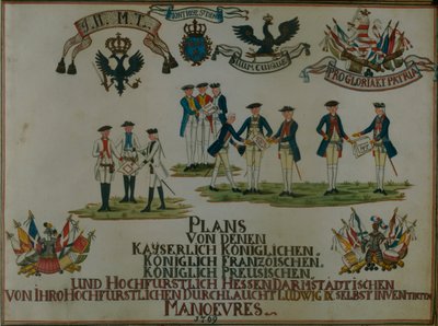 Collection de plans de manœuvre de Louis IX de Hesse-Darmstadt - German School