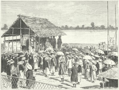 Un théâtre à Annam (gravure) - German School