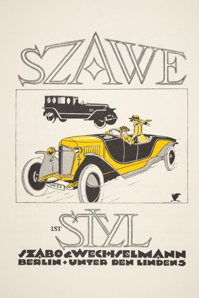 Publicité pour Szawe (Szabo & Wechselmann) - German School
