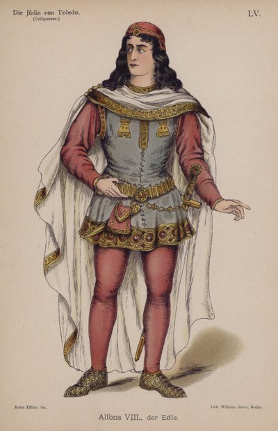 Alphonse VIII, le Noble, de La Juive de Tolède de Franz Grillparzer - German School