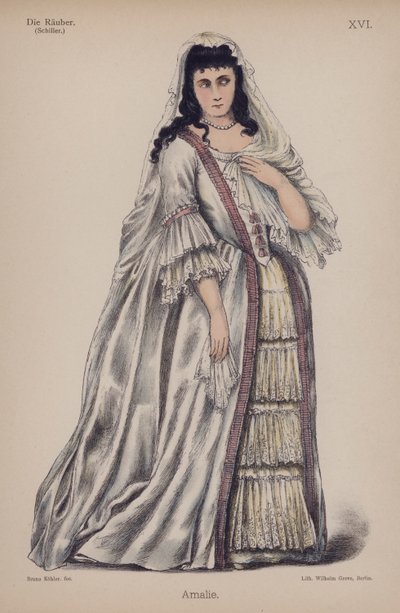 Amalie, de Die Rauber (Les Brigands) de Friedrich Schiller - German School