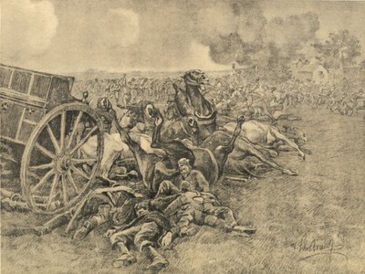 Annihilation des troupes serbes par les troupes austro-hongroises - German School