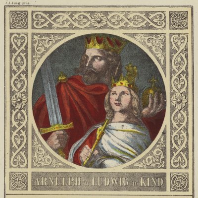 Arnulph et Ludwig D Kind, 887-899 et 899-911 - German School