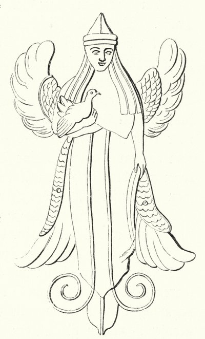 Astarté, déesse vénérée par les anciens Phéniciens (gravure) - German School