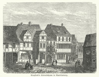 Lieu de naissance du poète Friedrich Gottlieb Klopstock, Quedlinburg, Allemagne - German School
